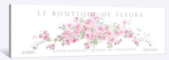 "Le Boutique de Fleurs" Canvas Print