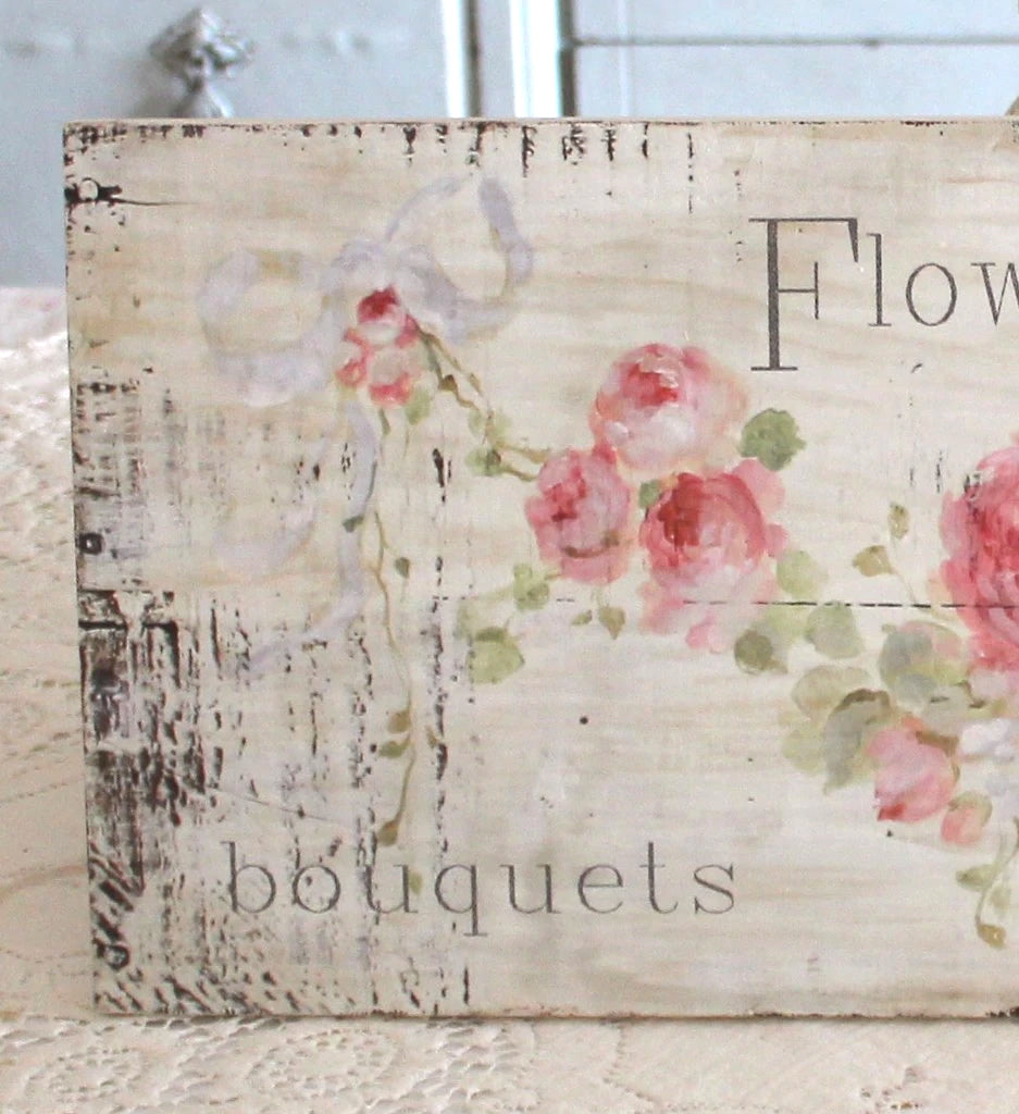 "Flower Shoppe" Wood Print