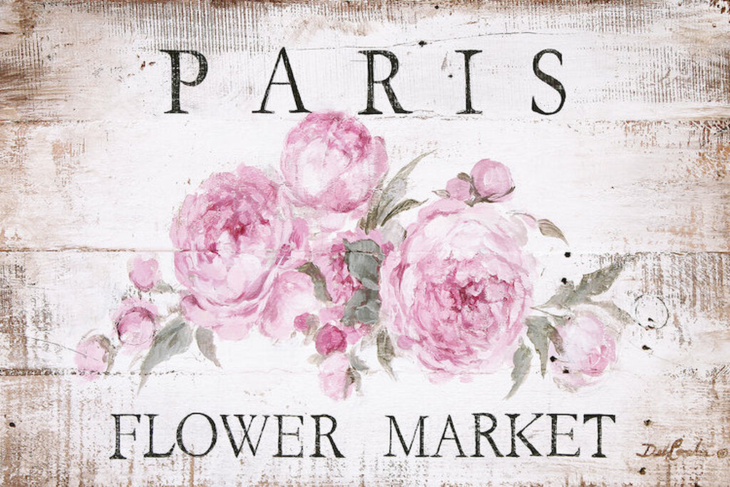 "Paris Flower Market" Canvas Print