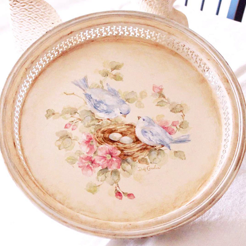 "Vintage Bluebird and Roses" Tray Tutorial