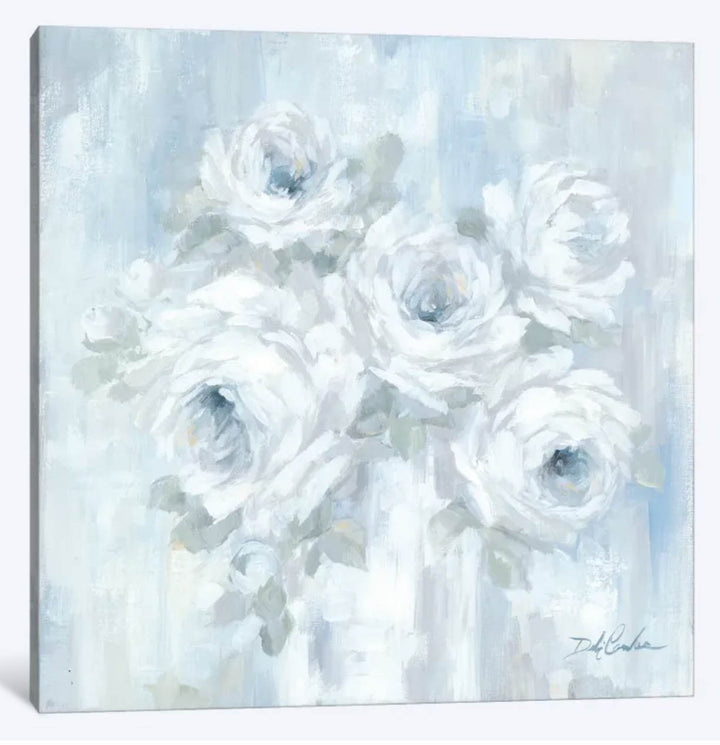 "White Roses" Canvas Print